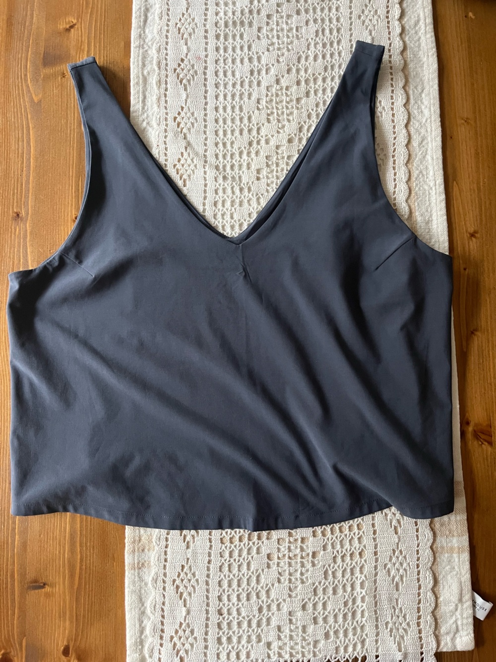 Vuori Women's V-Neck Sleeveless Tank Top Blue Grey